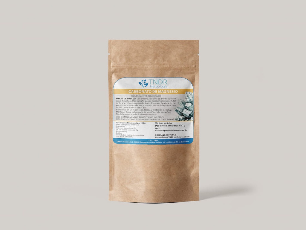 Carbonato de Magnesio - Complemento Alimenticio TNDR 2